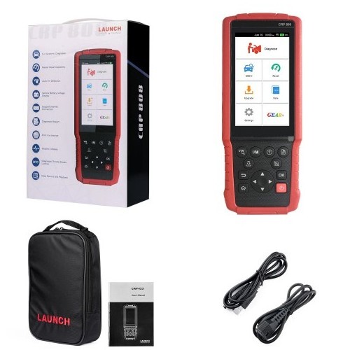 Launch x431 CRP808 Diagnostic Scanner for American European and Asian Vehicles with Special Functions better than 429c