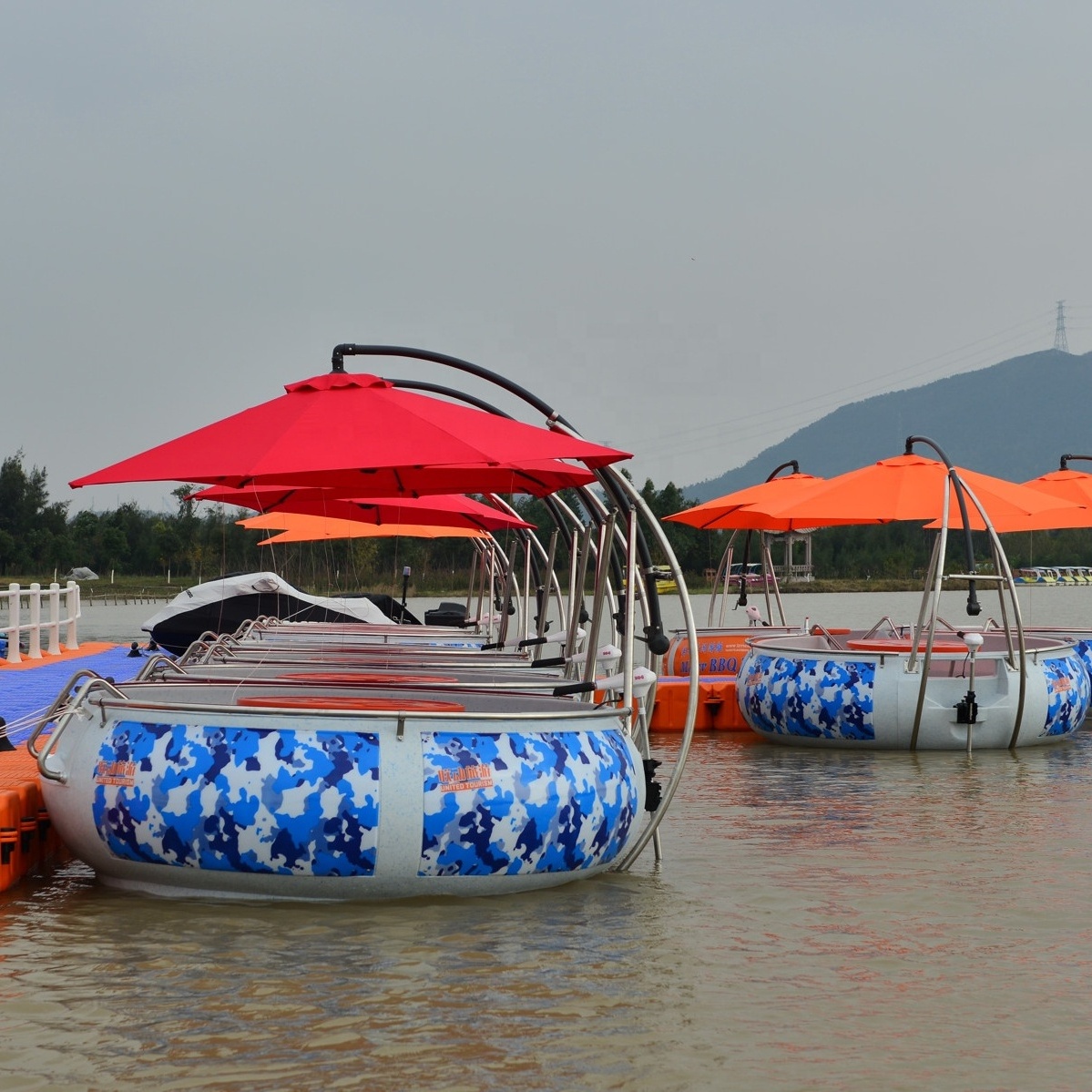 China Popular Professional  Factory Direct Manufacture Cheap White Doughnut Bbq  Leisure Boat