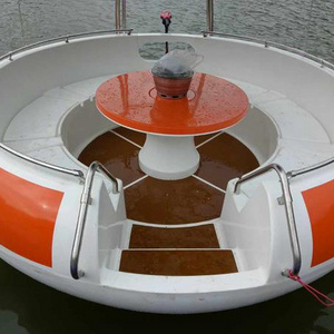 China Popular Professional  Factory Direct Manufacture Cheap White Doughnut Bbq  Leisure Boat