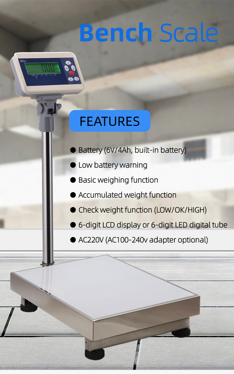 150KG Digital Weighing Scale Industrial Platform Scale Stainless Steel Electronic Scale