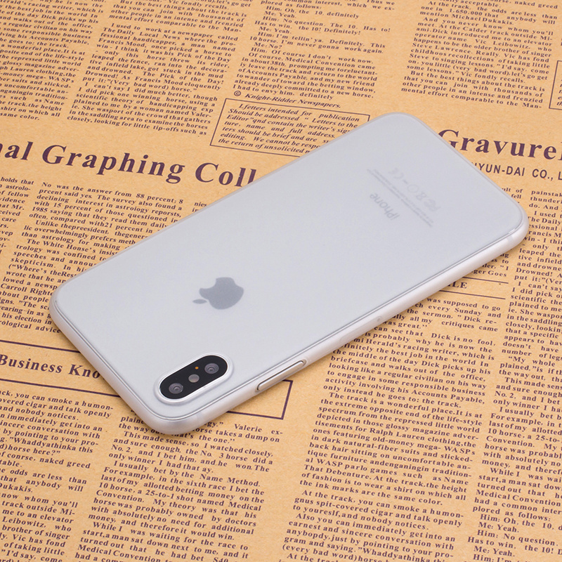 10 Colors Available Ultra-thin Matte PP Mobile  Phone Case for New Apple  iPhone X