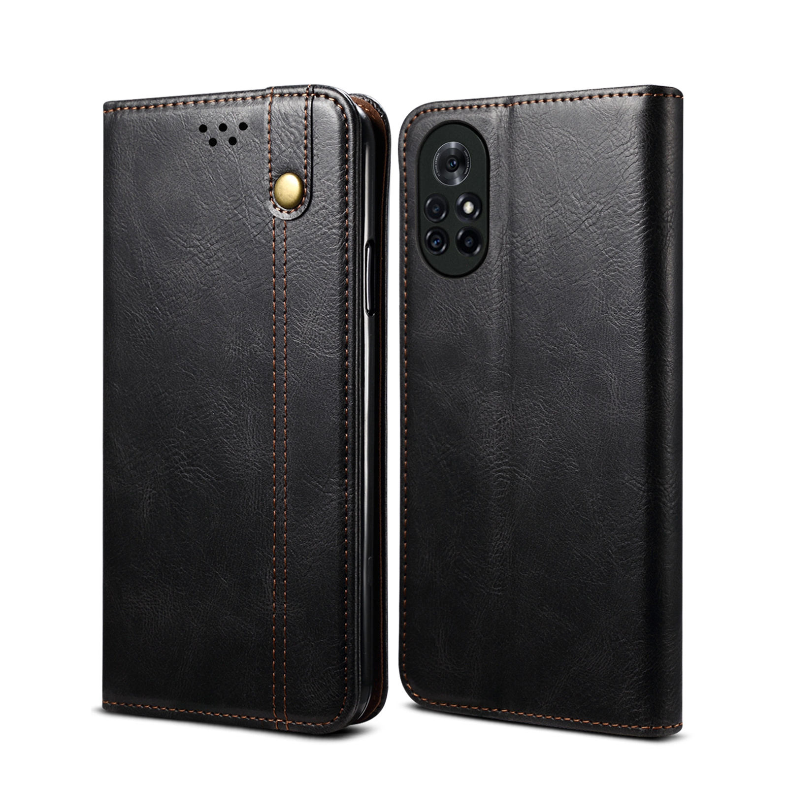 For Huawei Nova 8 Luxury Magnetic Flip Leather case Smartphone Wallet Case Custom Fashion Phone Case