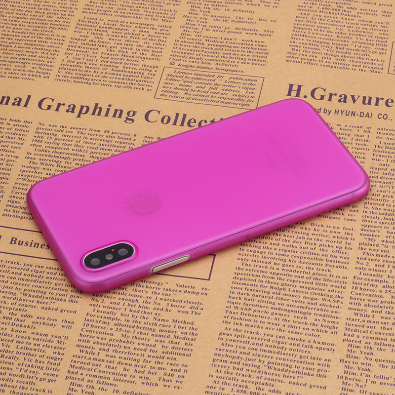 10 Colors Available Ultra-thin Matte PP Mobile  Phone Case for New Apple  iPhone X