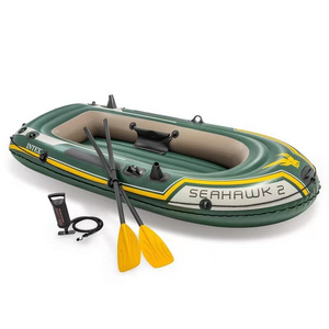 OBL 68347 Paddle PVC Fishing Kayak Sand Eagle 2 person Inflatable Fishing Boat CanoeKayak Seat Rowing Boats