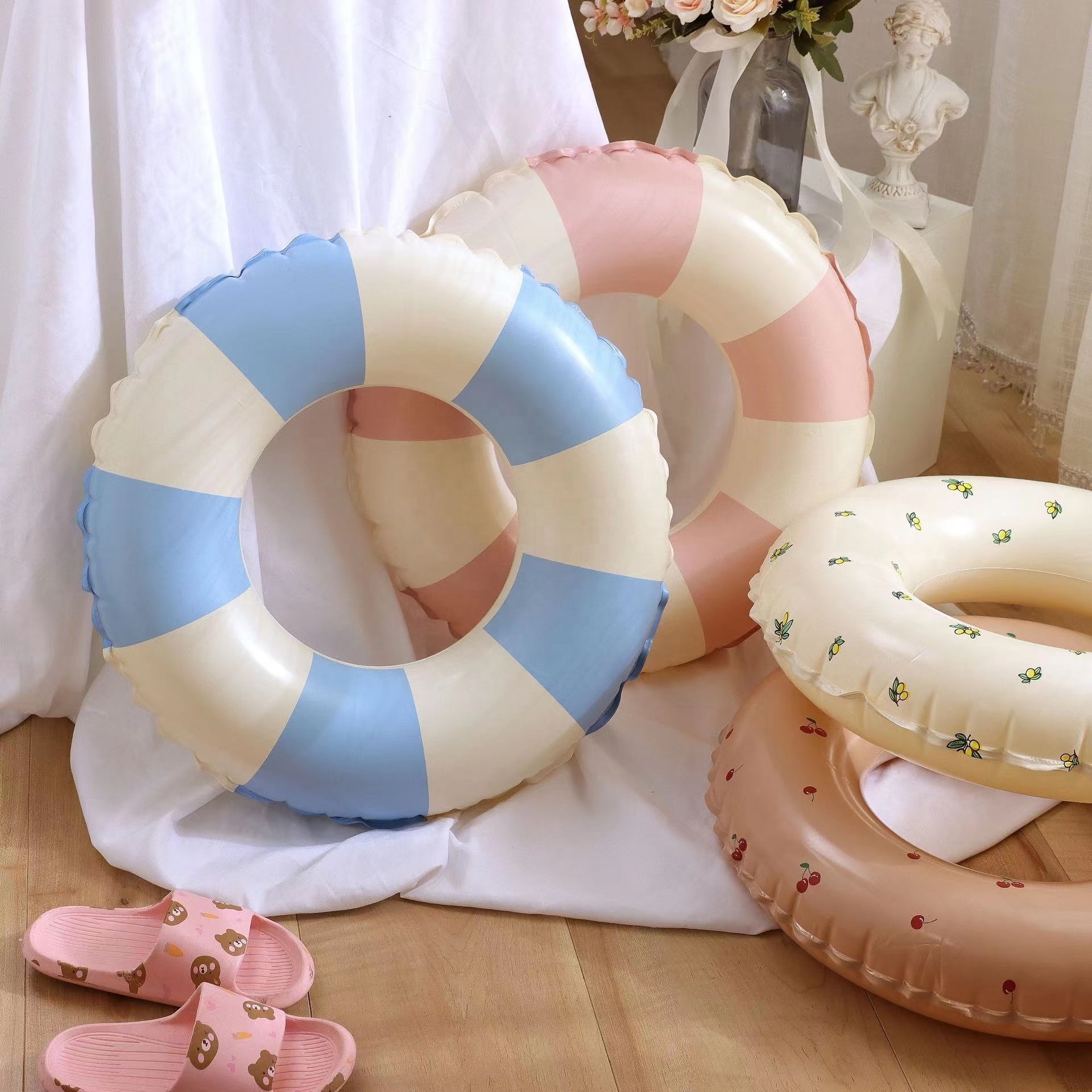 OBL Hot Design Tropical Inflatable Pool Circle Adults Kids Tubes Swimming Ring Floatie