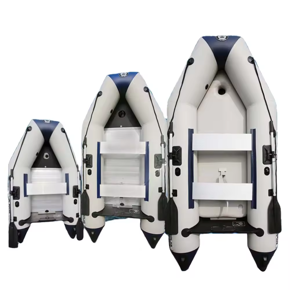 3.3M PVC Kayak Inflatable Boat Anti-collision Fishing Dinghy for 5 Person Fishing Drifting Outdoor Speedboat