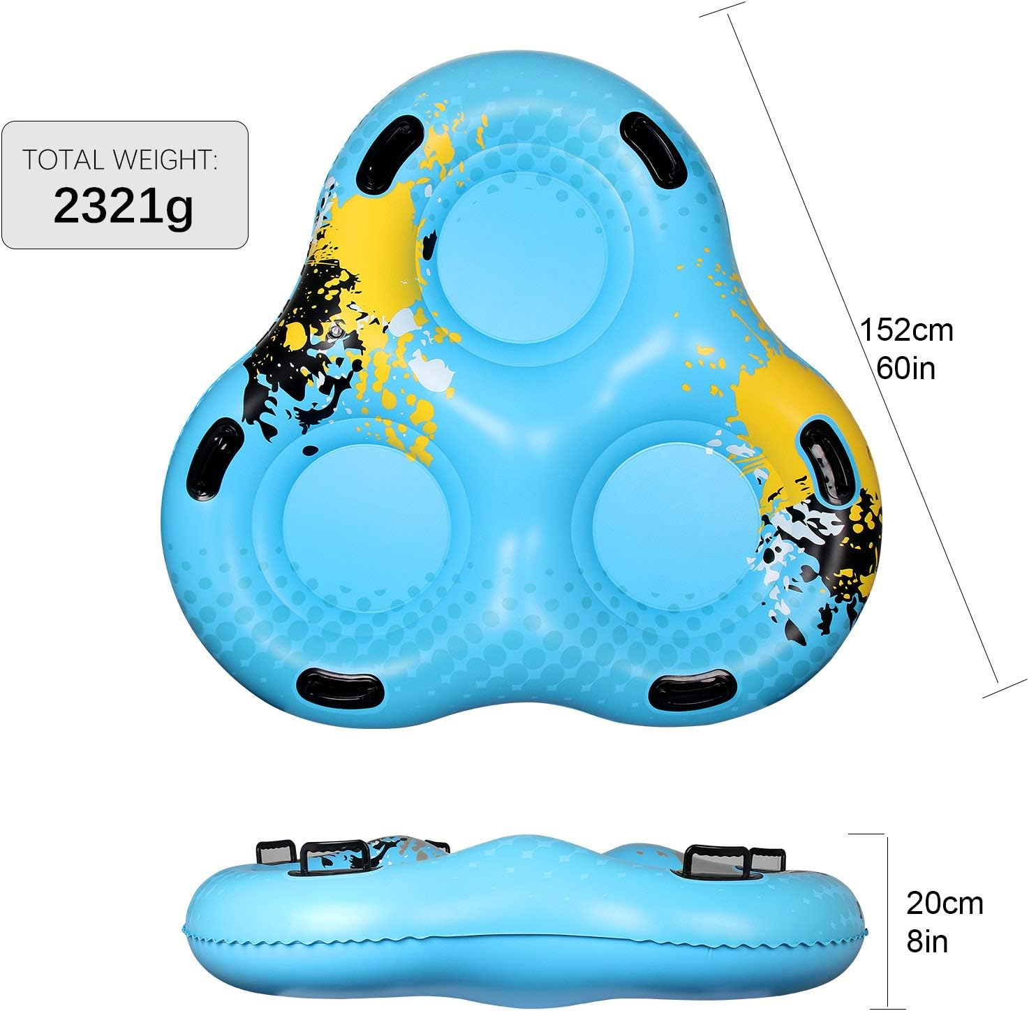 Popular Cold-resistant Inflatable Circle Pvc Snow Toys For Adults And Children Sledge Snow Tube