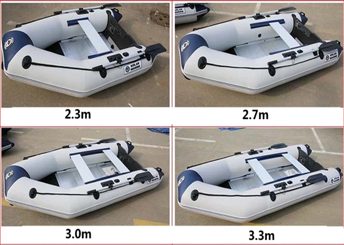 3.3M PVC Kayak Inflatable Boat Anti-collision Fishing Dinghy for 5 Person Fishing Drifting Outdoor Speedboat