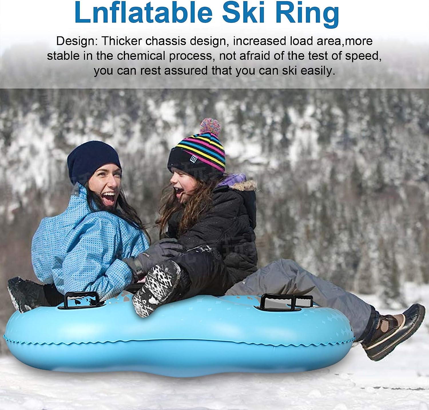 Popular Cold-resistant Inflatable Circle Pvc Snow Toys For Adults And Children Sledge Snow Tube