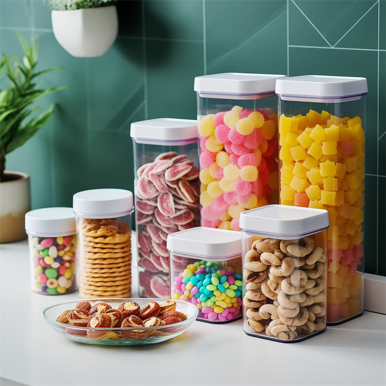 Factory Supply Cereal Transparent Storage Boxes & Bins Clear Stackable Bpa-Free Pop Up Airtight Food Storage & Container