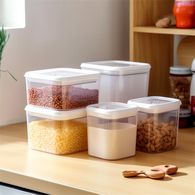 Factory Supply Cereal Transparent Storage Boxes & Bins Clear Stackable Bpa-Free Pop Up Airtight Food Storage & Container