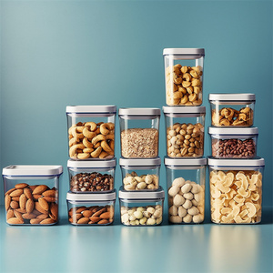 Factory Supply Cereal Transparent Storage Boxes & Bins Clear Stackable Bpa-Free Pop Up Airtight Food Storage & Container