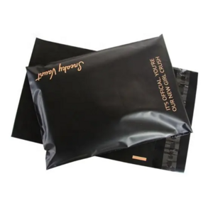 9.8X13.4 Inch Custom Logo Printed Plastic Express Recycled Black Poly Mailer Envelope Poly Mailing Bag For Clothes