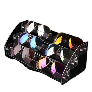 LAYERS Eyeglasses Display Disassembled Counter top Spinning Acrylic Sunglasses Display Stand Holder