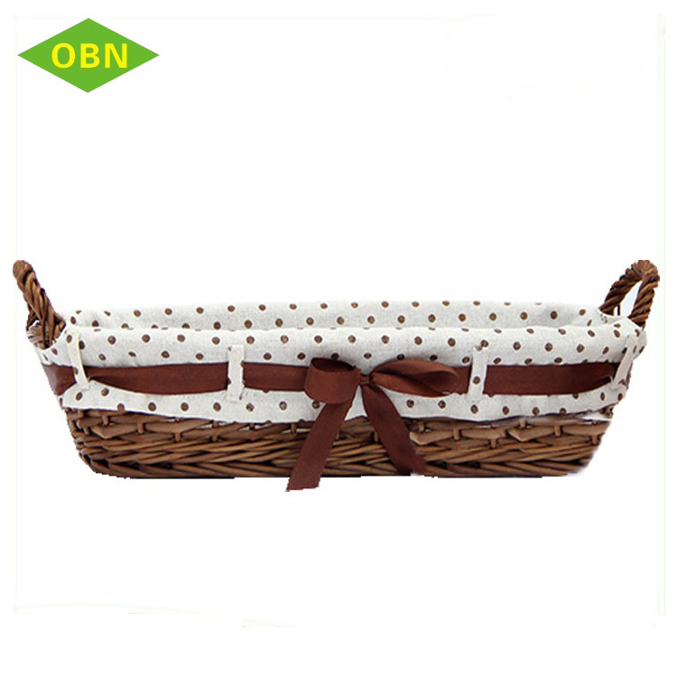 Cute lovely handmade minuteness gift basket for kids wholesale willow Christmas baskets with handle