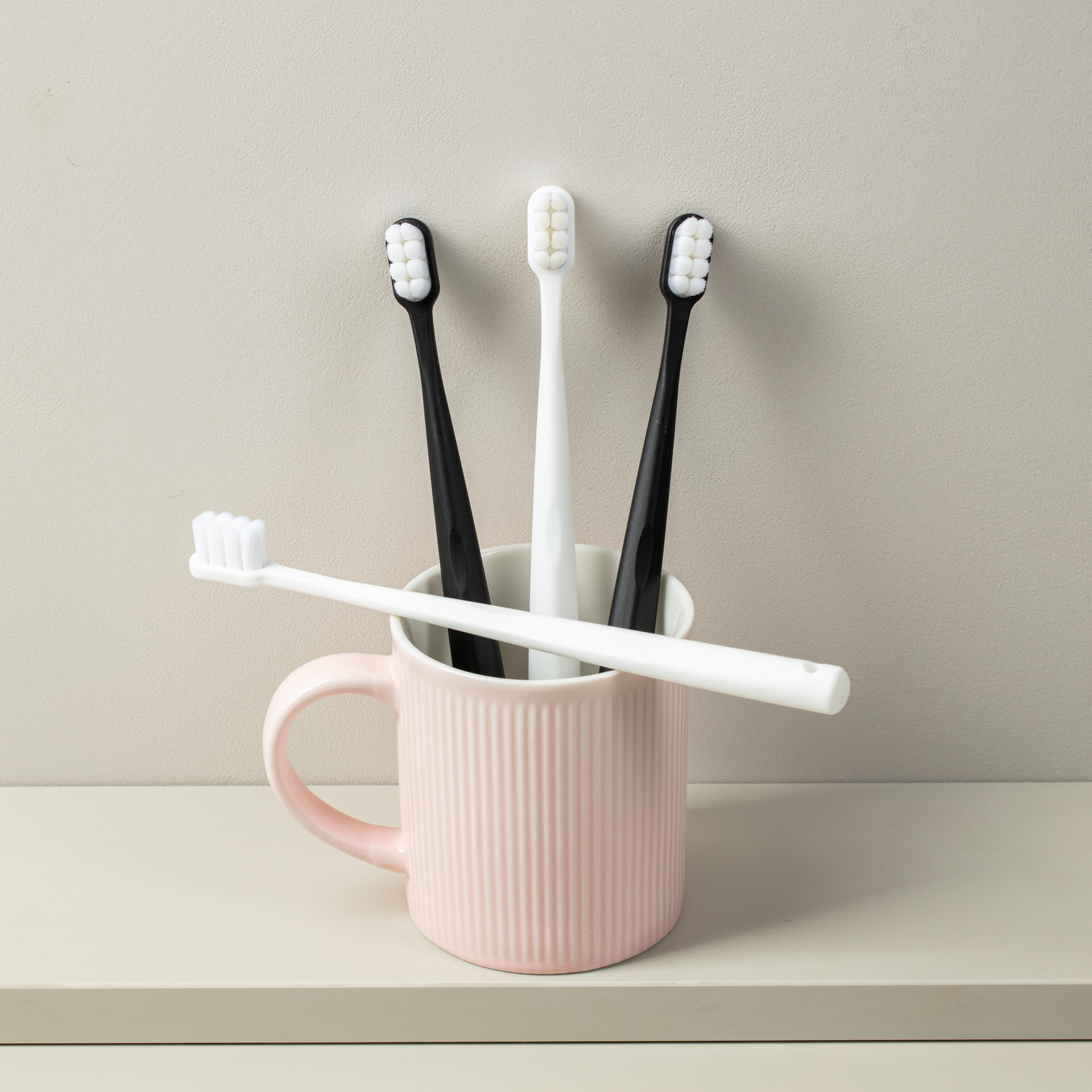 Factory Wholesale Travel Home Use Customizable Extra Soft Adult Toothbrush 10000 Bristles Toothbrush