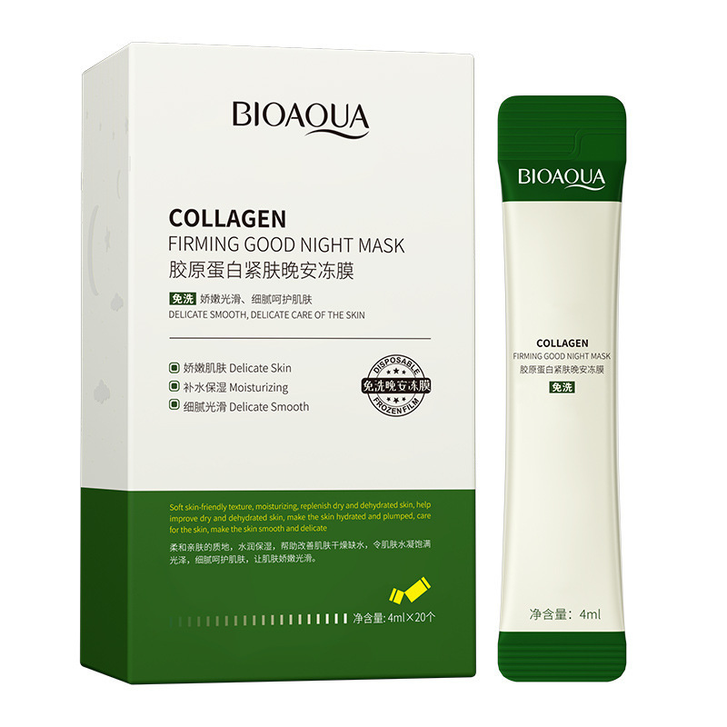 BIOAQUA No Wash Day Night Beauty Gel collagen firming sleeping facial mask for Korea Organic Natural Ingredient