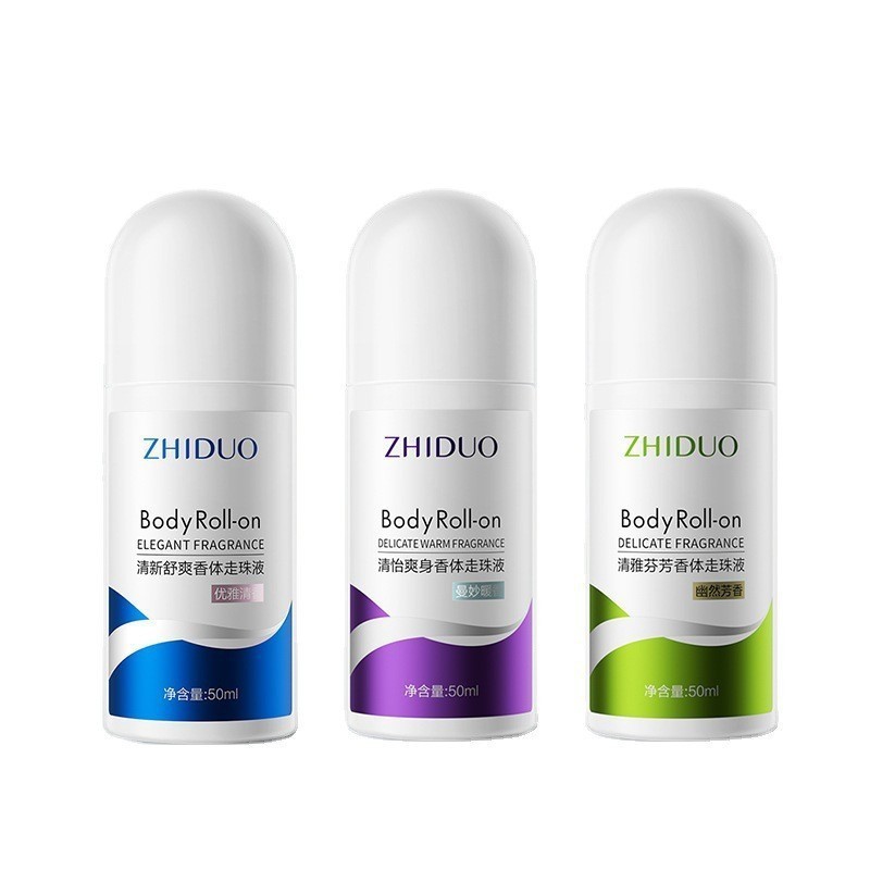 ZHIDUO OEM private label Deodorant Roll on Soft Roll on Skin care Perfume Deodorant Natural Underarm Solid Deodorant Balm