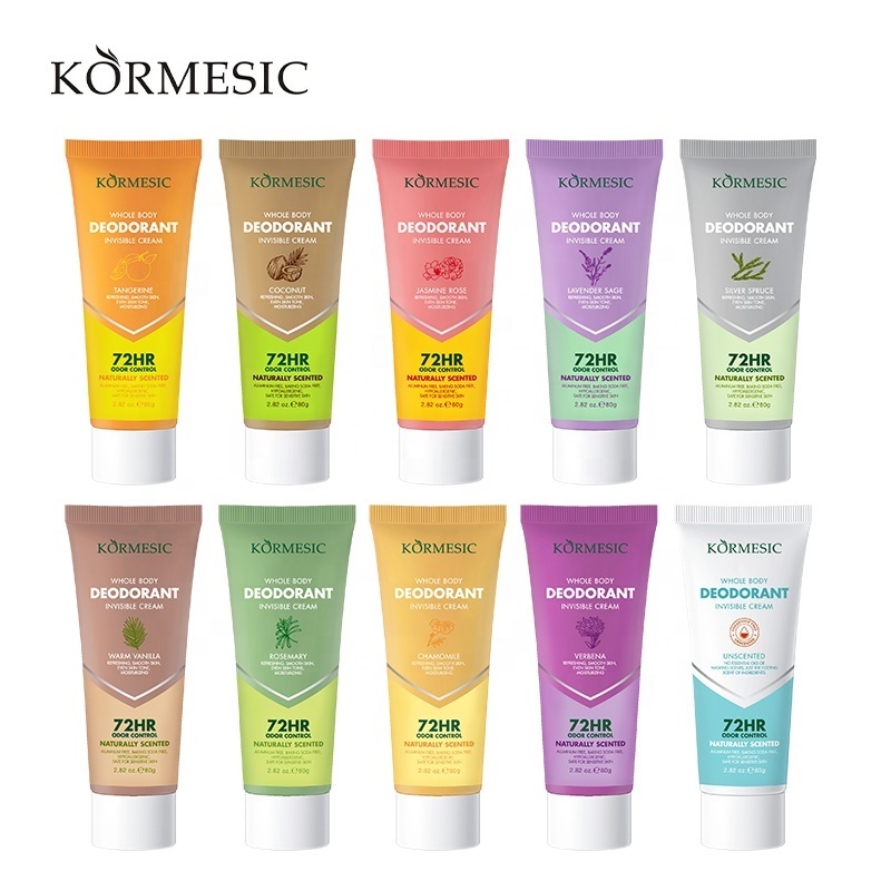 OEM ODM Private Label KORMESIC popular Free Long Lasting Plant Extract Natural Underarm Solid Deodorant cream