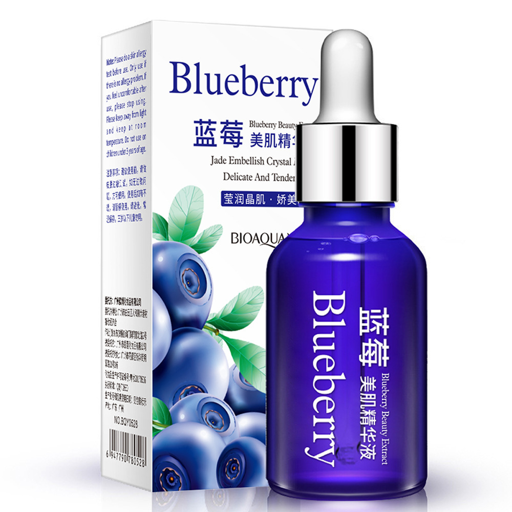 OEM Bioaqua private label blueberry extract Anti Aging Serum Best Skin Whitening essence liquid