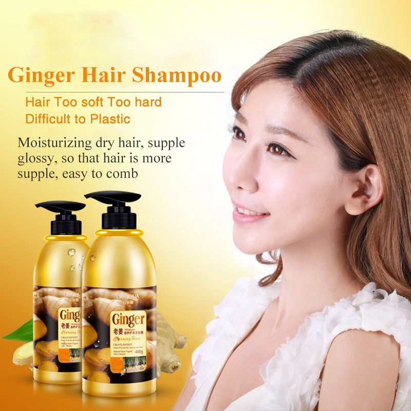 OEM BIOAQUA private label hair care oil control high quality ginger relieve itching repair anti hair loss beauty natural shampoo