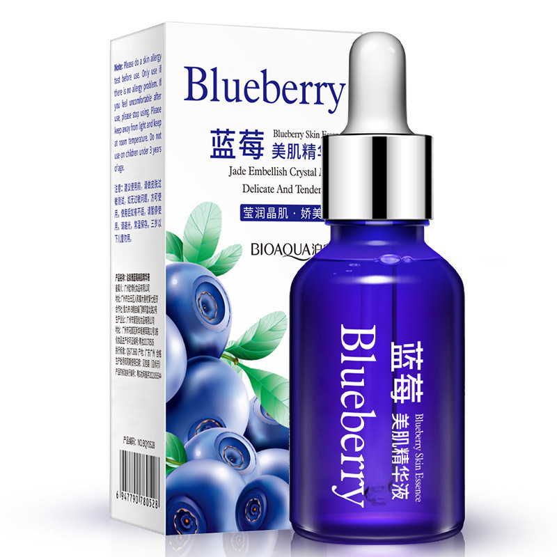 OEM Bioaqua private label blueberry extract Anti Aging Serum Best Skin Whitening essence liquid