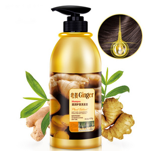 OEM BIOAQUA private label hair care oil control high quality ginger relieve itching repair anti hair loss beauty natural shampoo