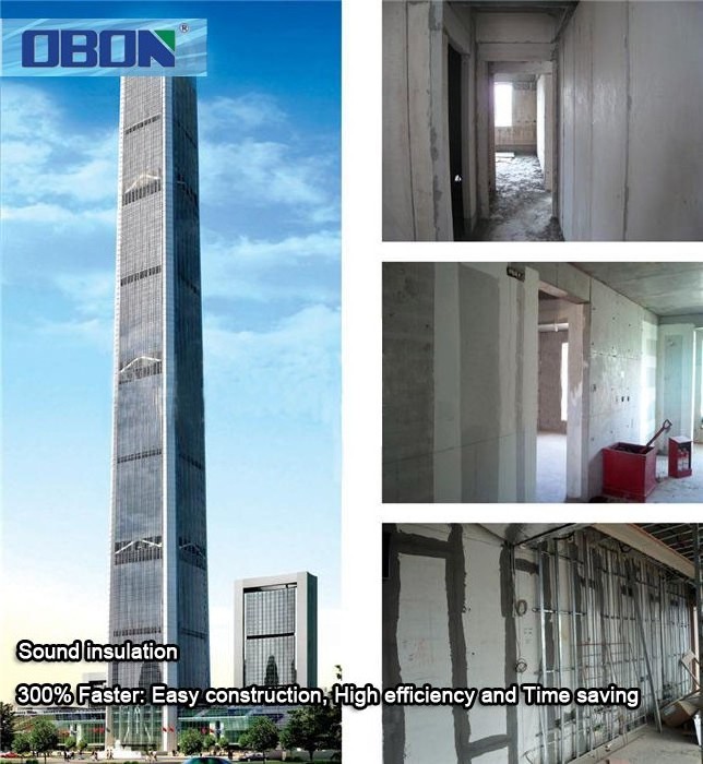 OBON Eco Friendly Lightweight Insulated Precast Eps Concrete Cement Sandwich Wall Panels Interior