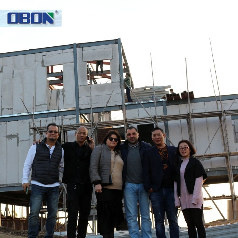 OBON Fireproof Quick Build Casa Modern Modular Prefabricated Concrete Houses Prices Steel Structure Prefab Villa House Luxury