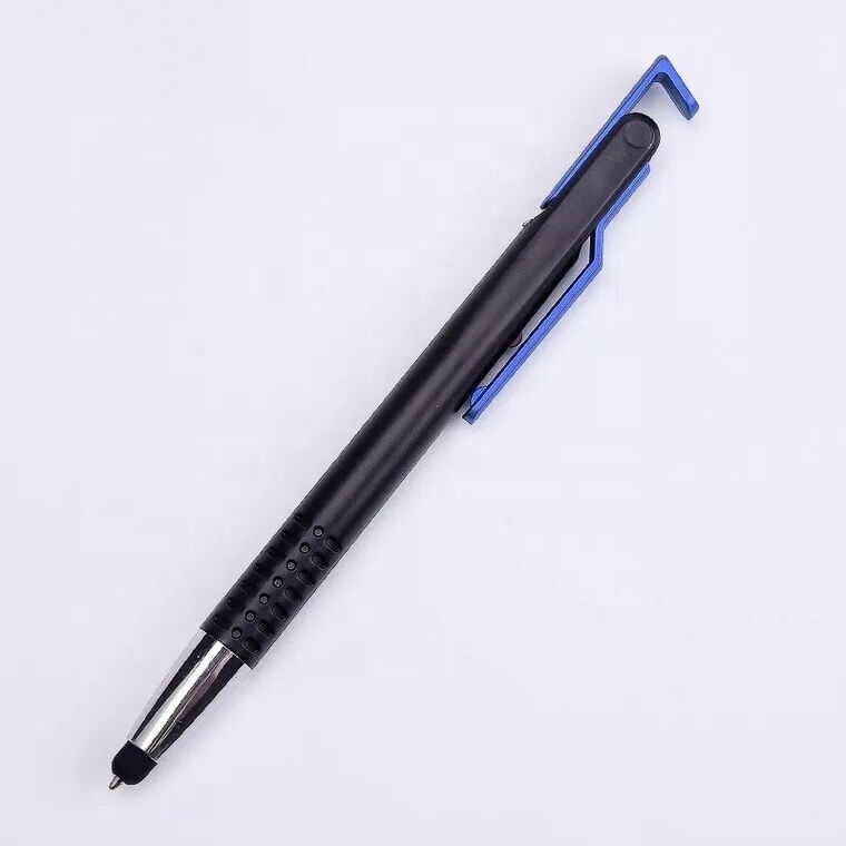 Favorable price signature touch screen pen cheap mobile phone bracket ballpoint pen printed