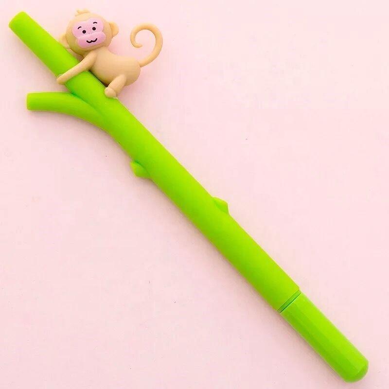 Latest arrival non-toxic fastness cartoon monkey hot sale gel pen