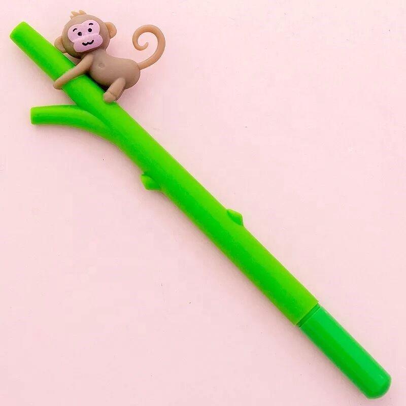 Latest arrival non-toxic fastness cartoon monkey hot sale gel pen