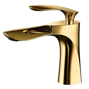 Brass bathroom gold lavatory faucet gold wholesale Basin Taps Bathroom Mixer Faucet