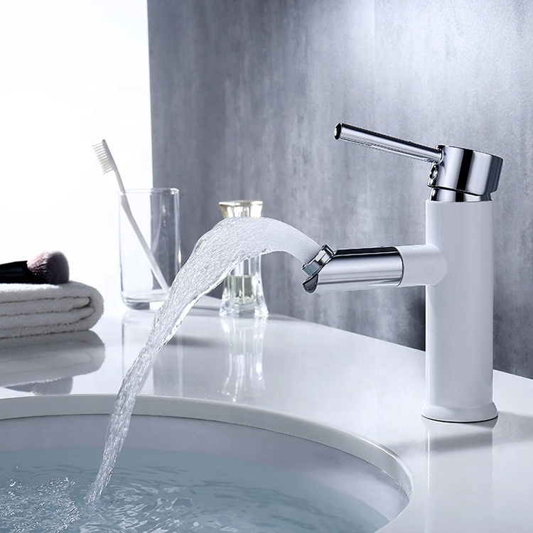 OBOU 360 Degree Rotating Contemporary Bathroom Wash Hand Water Basin Faucet