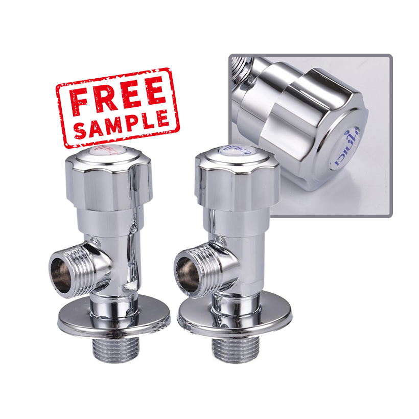 Commercial Factory Supplied Water Control Faucet Angle Valve Bathroom Kitchen Fittings 1/2 Brass OEM Toilet Angle Valve