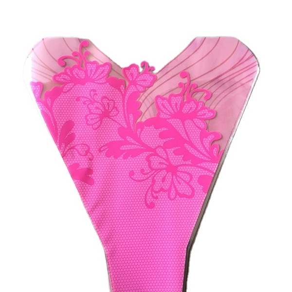 valentine day customized printed plastic BOPP flower bags sleeve for gift packaging