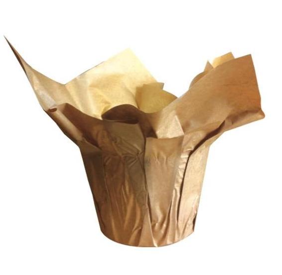 decoration Gold foil paper flower pot covers for gift packaging