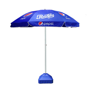 Custom design printed  promotional  beach parasol umbrellas with fringe stripes lightweight wind resistant