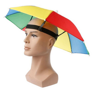 Portable Fishing Head  Hat Umbrella For Adult