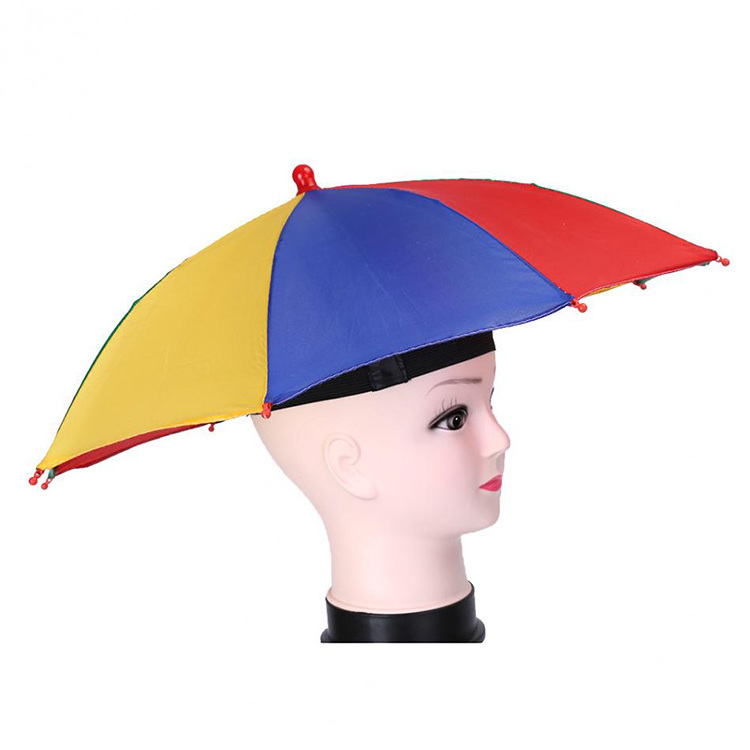 Portable Fishing Head  Hat Umbrella For Adult