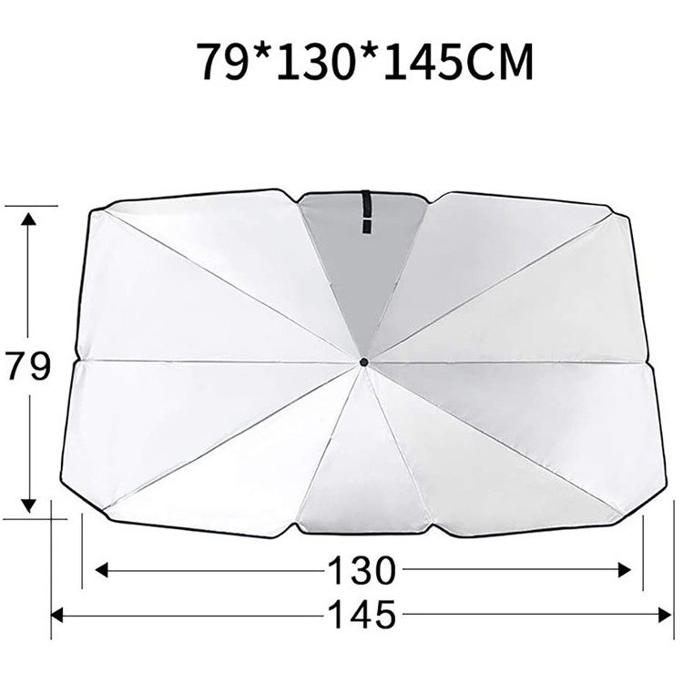 Front Glass Window Shield Universal Uv Protection Custom Folding Car Sunshade Umbrella