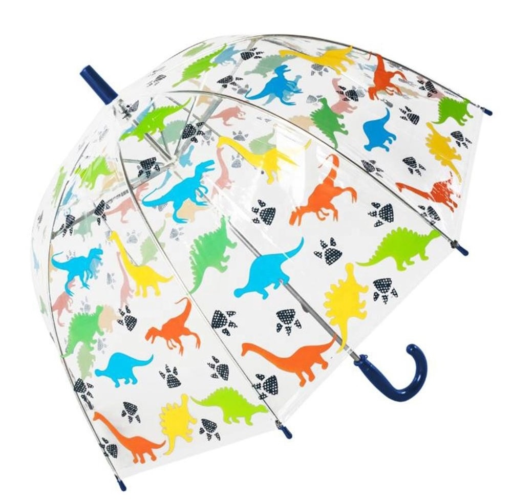 automatic safety open dome shape clear kids cute unicorn umbrella poe kid transparent umbrella