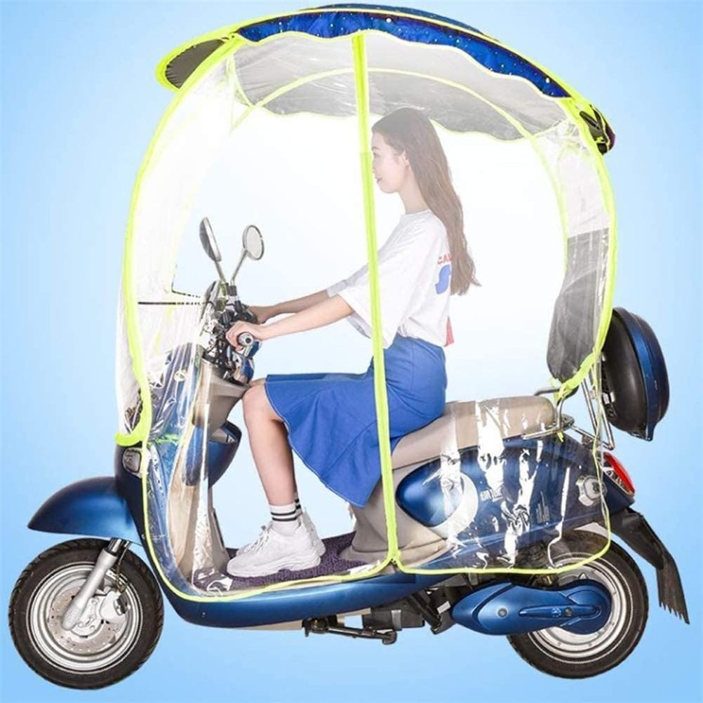 Outdoor Windproof Sunshade Easy Remove Durable And Strong Electric Bike Promotional Scooter Motorcycle Bicycle Umbrella