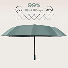 Windproof Safety Umbrella 3 Folding UV Umbrella Automatically Open for Portable Umbrella Polyester Contemporary Fiberglass