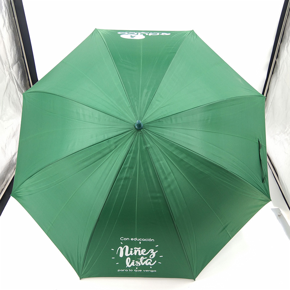 Auto Open Metal Frame Silver UV Coating Cheapest Golf Umbrella For Advertising