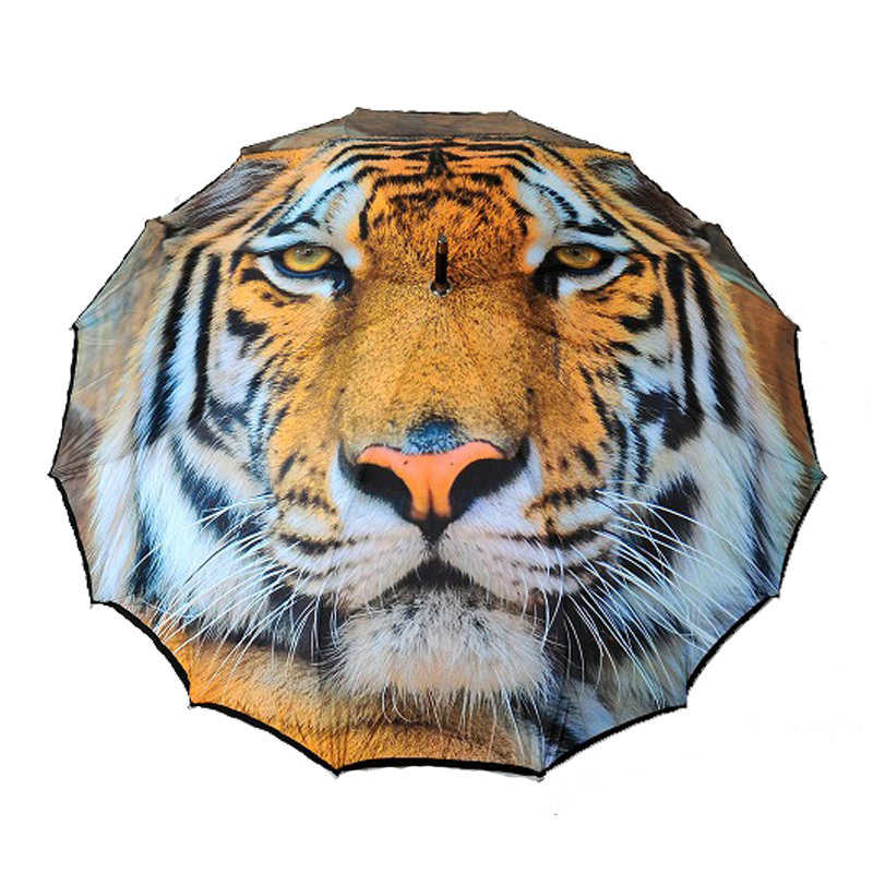 Custom Logo Straight Umbrella For The Rain One-Piece Type Full Body Straight Umbrella