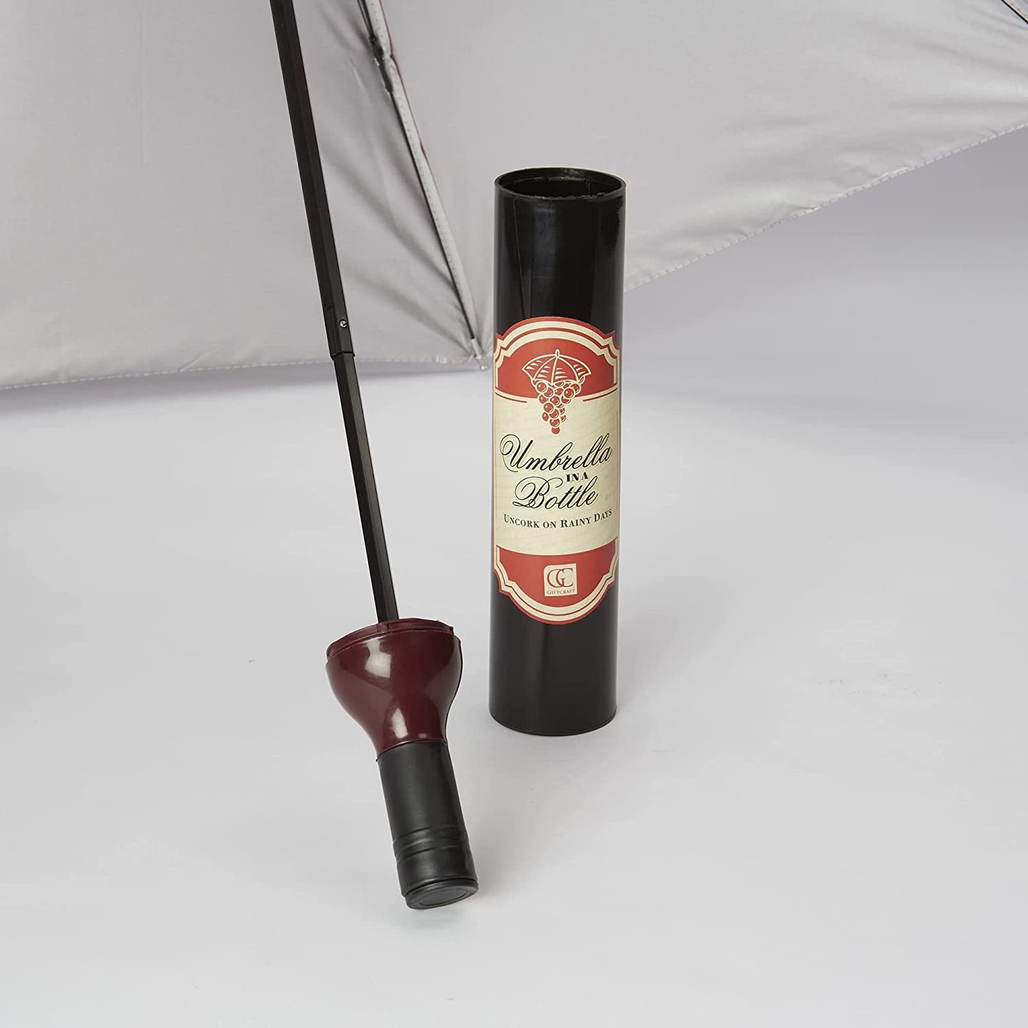 Wine Bottle Umbrellas | Compact, Light, No Drip, Fun Gift, Manual, Waterproof, Anti-UV | Small Folding Bottle Umbrella for Rain