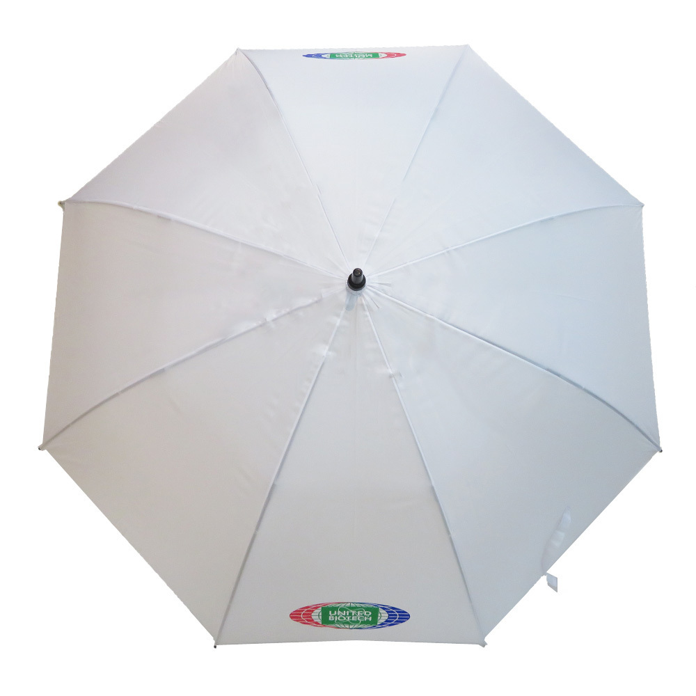 Eva straight handle auto open windproof waterproof white golf umbrella