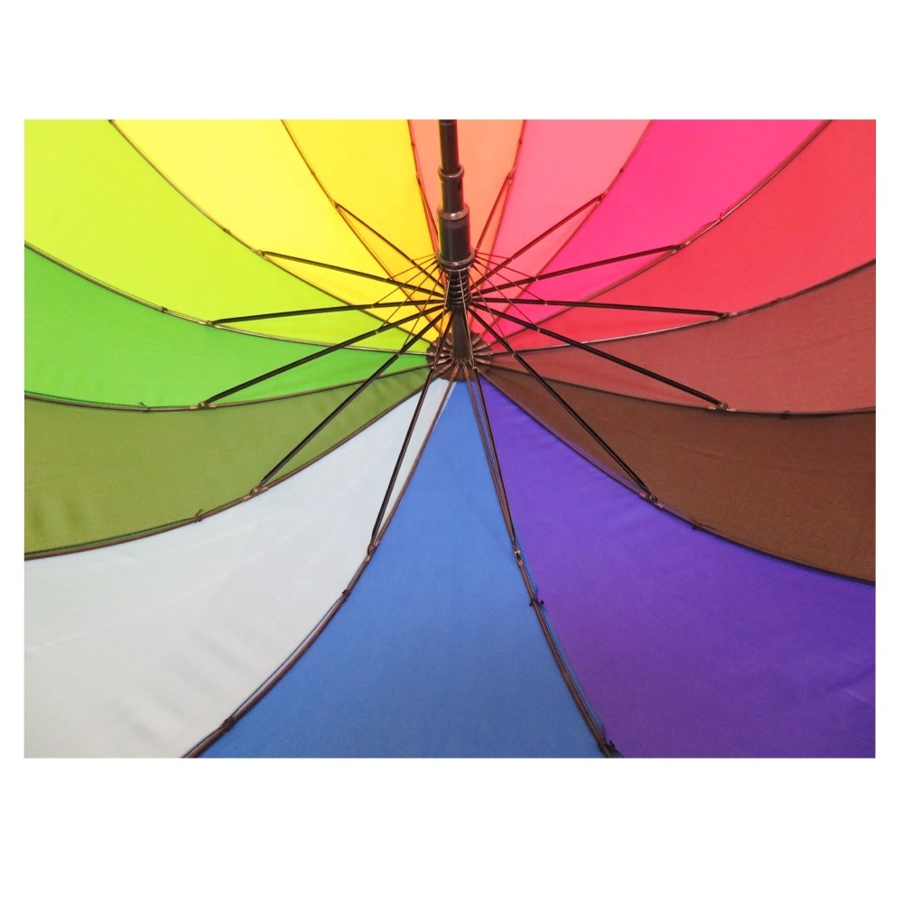 16K multi-color automatic strong windproof and waterproof  umbrella