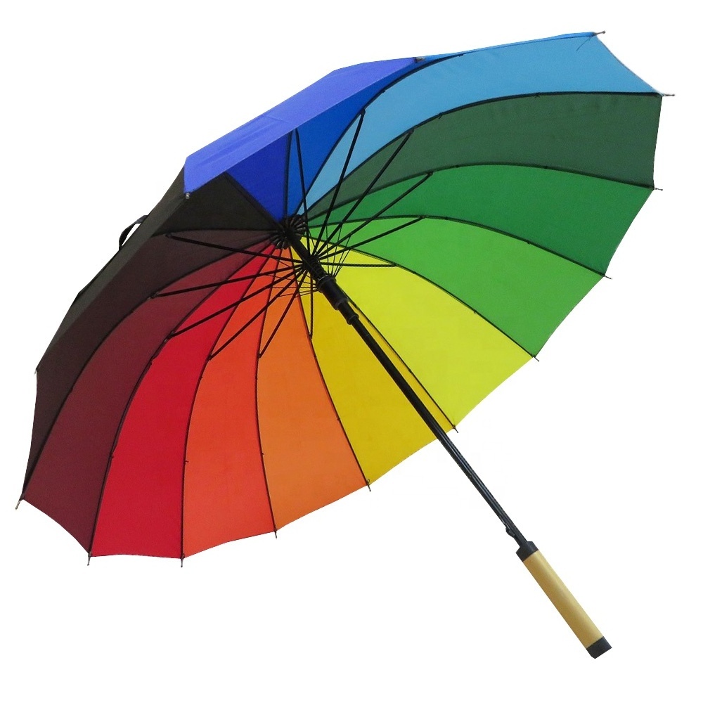 16K multi-color automatic strong windproof and waterproof  umbrella